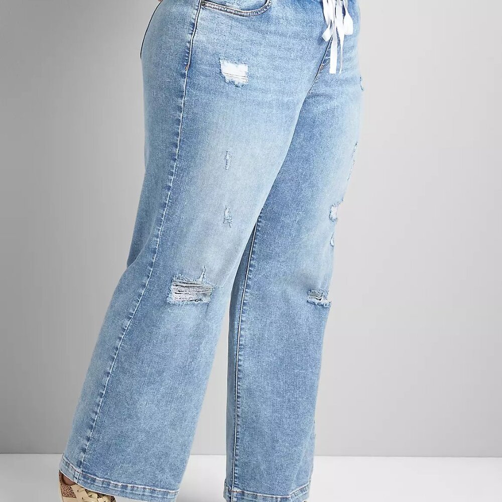 Plus Size Lane Bryant Blue Casual Stretchy Jeans 22long